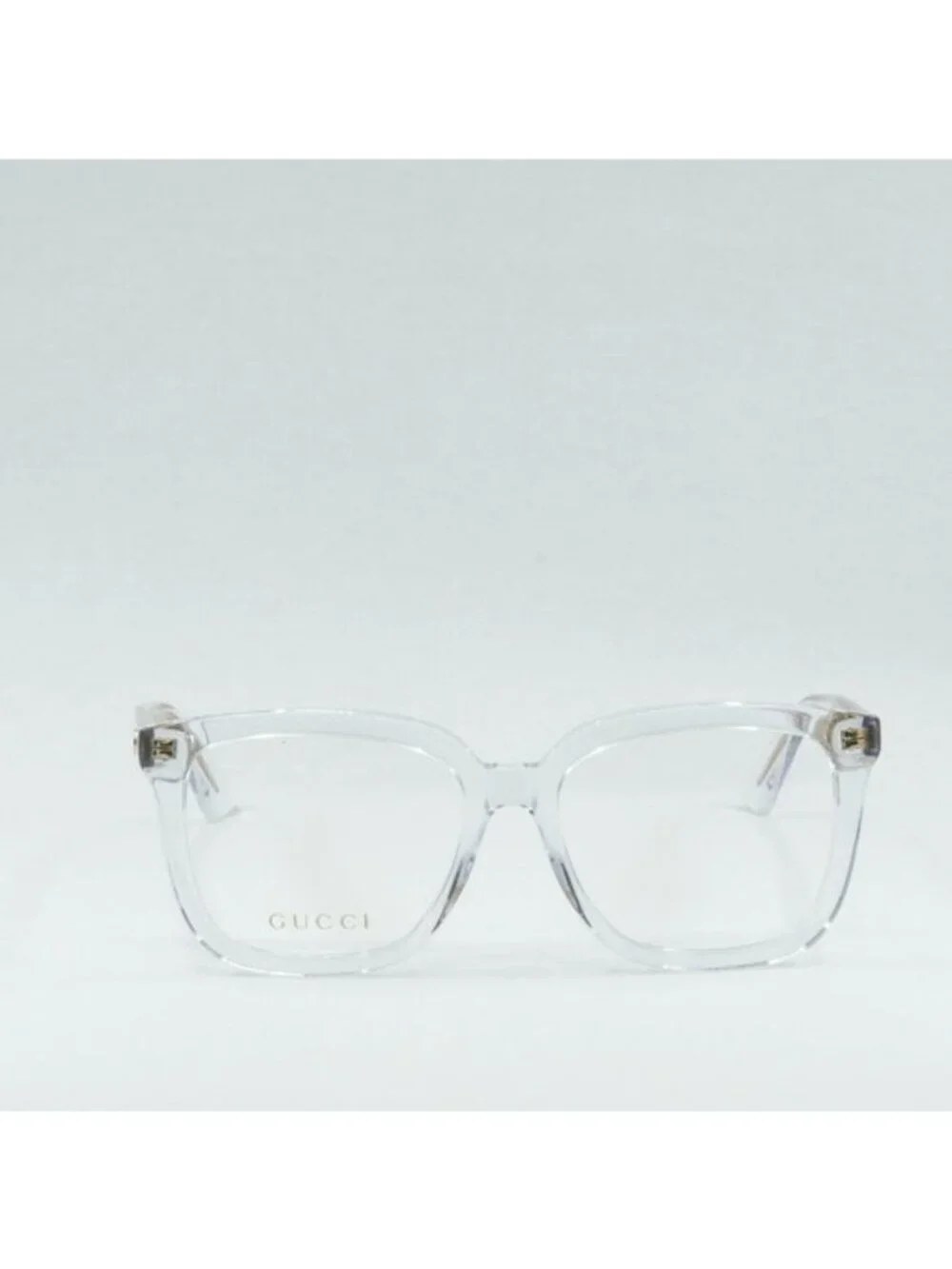 Gucci GG1319O 003 Square Eyeglasses - Transparent With Gold 53mm